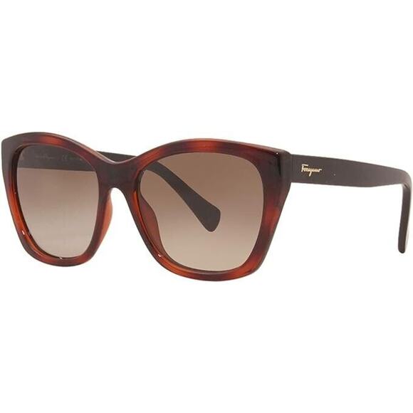 Salvatore Ferragamo Women's Cat Eye Sunglasses SF957S in Tortoise / Brown - Picture 1 of 11